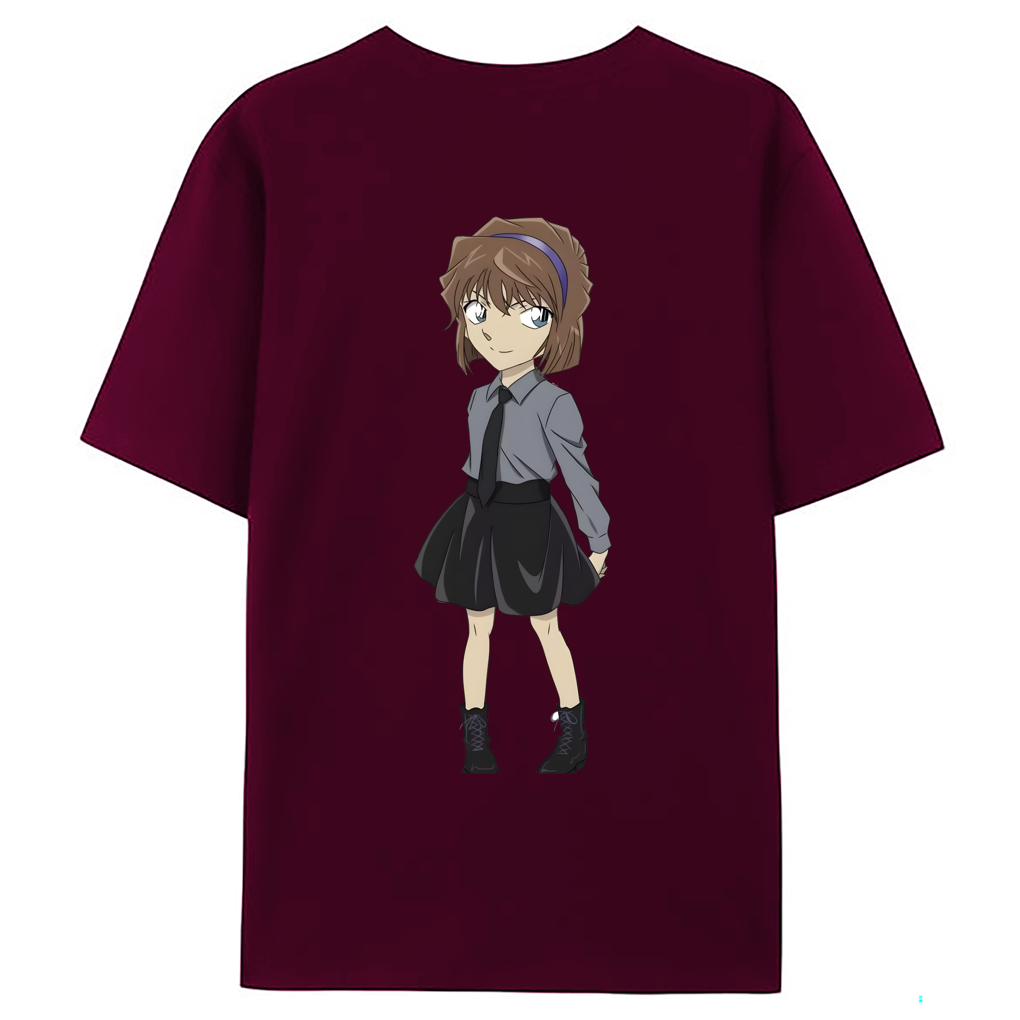 （画像用） 名探偵コナン 灰原 哀 はいばら あい Detective Conan Anita Hailey、Vi Graythorn Haibara Ai レディース半袖Tシャツ(バックプリント)